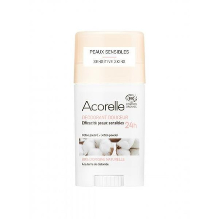 Organiczny dezodorant z ziemią okrzemkową Acorelle – Cotton Powder